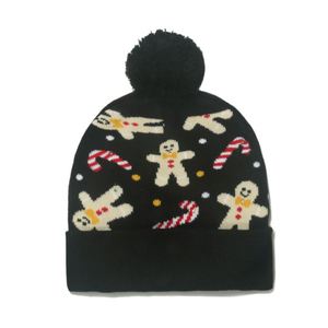 Chapeaux de Noël 2025, bonnet avec lumière LED, chapeau de Père Noël, chapeau en tricot lumineux, cadeau pour enfants et adultes - Product Image 6
