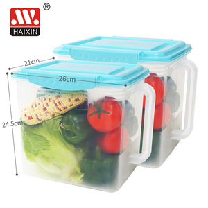 Trong Suốt Nhà Bếp Tủ Lạnh Thực Phẩm Tổ Chức Hộp Lưu Trữ Có Tay Cầm - Product Image 3