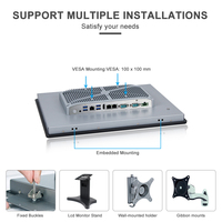 PC tactile industriel avec écran carré de 17 pouces, tactile résistif, TPM 2.0, sécurité matérielle, IP65