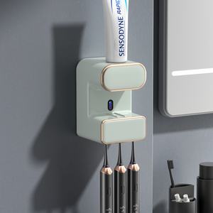 Nuevo Dispensador de Pasta de Dientes Automático Inteligente Montado en la Pared con Soporte para Cepillos de Dientes y Esterilizador, Accesorios de Baño - Product Image 4