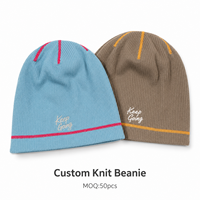 Nuevo Gorro de Diseño con Costuras en Contraste y Bordado Personalizado, Gorra de Calavera para Uso Casual y Urbano