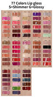 Huile à lèvres personnalisable changeant de couleur, hydratante, nourrissante, longue tenue, waterproof, végane, naturelle, pailletée, avec porte-clés