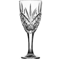 Luxe vintage geëmbosseerd wijnglas met lange steel, 300ml, loodvrij kristal, retro diamantpatroon, huishoudelijk, bruiloft, feest