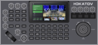Controlador PTZ Universal con Joystick 4D, Pantalla LCD de 5.5 Pulgadas, 4Kp30, 7 Atajos de Cámara, Grabación de Rutas, PoE, HDMI, Directo de Fábrica para Estudio y Transmisión en Vivo