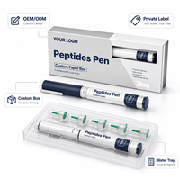 Étiquettes personnalisées pour stylos à peptides, autocollants imperméables, étiquettes pour stylos d'injection de peptides