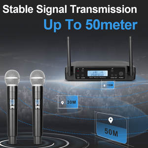 Nuevo Sistema de Micrófono Inalámbrico UHF de 2 Canales PGX2, Cardioide, de Plástico, Portátil, con Cancelación de Ruido, Ligero - Product Image 6
