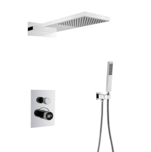 High Quality Brass Bathroom Shower Mixer Thermostatic Concealed Faucet Mixer <strong>Taps</strong> Bath Shower ceiling shower <strong>head</strong> set - Product Image 2