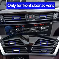 Rejilla de ventilación de aire acondicionado frontal LHD RHD Slider Clip de lengüeta cromada para BMW X5 X6 F15 F16 X5M X6M F85 F86 2014-2018