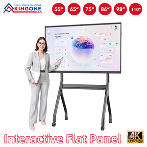 Pizarra Interactiva Inteligente de 55 Pulgadas, 4K LCD Multitáctil, Pizarra Digital Blanca para Sala de Conferencias, Presentaciones y Reuniones, de Fábrica China - Product Image 1