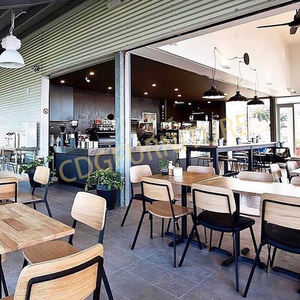 Venta caliente apilable de Metal marco de la Pu asiento Industrial silla muestra restaurante <span class=keywords><strong>Bistro</strong></span> Cafe Hotel marco de Metal Loft silla - Product Image 3