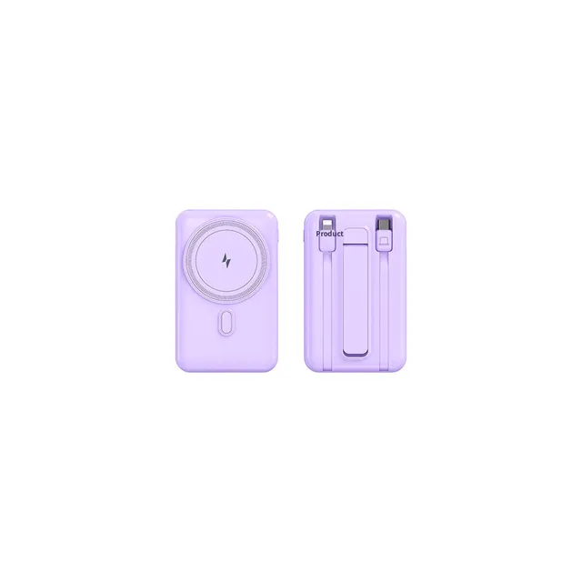 22.5W Wireless Magnetic Charging Plastic Power Bank for Fast Charge 10000mAh Digital Display Mobile KC Certified