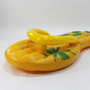 Hot Selling Yellow <strong>Inflatable</strong> <strong>Floating</strong> Loungers for Adults Durable Plastic Slippers Shape <strong>Inflatable</strong> <strong>Floating</strong> Bed for Summer - Product Image 4