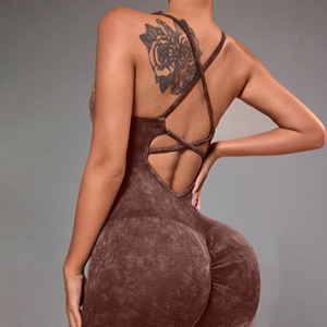 Cao Cấp Cảm Thấy Cao Cấp Mùa Hè Thể Thao Thiết Lập Nhanh Chóng Khô Yoga Jumpsuit Cross-Biên Giới Tập Thể Dục & Vẻ Đẹp Áo Khoác Thoải Mái Bodysuit - Product Image 1