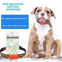 Mini traceur GPS pour animaux de compagnie 4G étanche IP67, collier anti-perte avec suivi en temps réel et autonomie de 1 an pour chiens