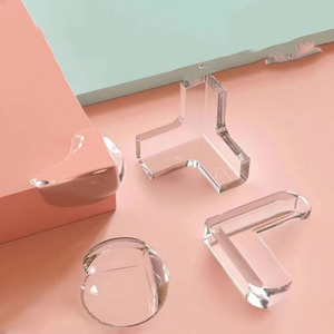 Protector de silicona para seguridad de bebés y niños, cubierta protectora para bordes de mesa, protectores de bordes anticolisión, 4 uds./10 Uds. - Product Image 1