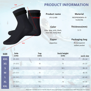 3mm Neoprene <b>Wetsuit</b> Socks Waterproof Anti-Slip Soft Stretch Thermal Foot Snorkeling/Surfing/Kayaking/Beach DS009 3mm Neoprene f - Product Image 3