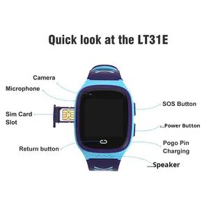 LT31 4G Reloj de teléfono para niños con GPS Videollamada a prueba de agua Pantalla IPS Tarjeta SIM Operación IOS-Responder llamada Transfronterizo - Product Image 4