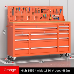 Caja de herramientas de reparación de automóviles móvil de alta resistencia, casillero de mantenimiento de bombeo multiusos, <span class=keywords><strong>ruedas</strong></span> de acero grueso, talleres de herramientas de Hardware - Product Image 5