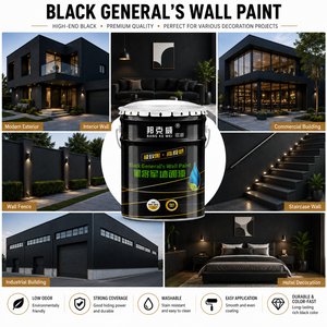 Durable Black Interior Emulsion <b>Paint</b> for Wall Protection - Product Image 6