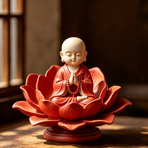 Figura Decorativa de Resina de <span class=keywords><strong>Monje</strong></span> Sentado, Personalizable, para Regalo de Cumpleaños y Festividades, Decoración Diaria para <span class=keywords><strong>el</strong></span> Hogar y la Oficina, BZY - Product Image 1