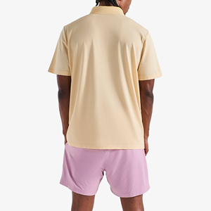 Camisas de Golf de Punto Sólido de Lujo para Hombre OEM, Elásticas en Cuatro Direcciones, Logotipos Bordados Personalizados, Impresión Exclusiva a Medida - Product Image 4