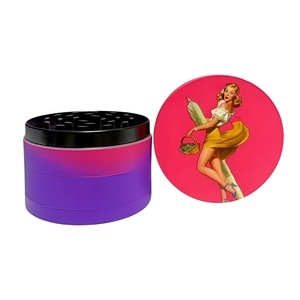 Good Sale Manual Modern Zinc Alloy <b>Herb</b> <b>Grinder</b> 63MM Tobacco <b>Grinder</b> for Accessories Wholesale - Product Image 6