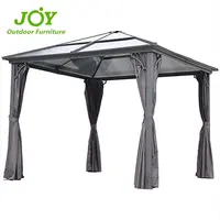 Aluminum Metal Outdoor Polycarbonate Roof Gazebo