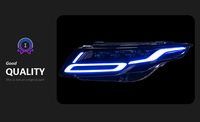 WLJ pour les modèles Land Rover Range Rover Evoque 2012-2018 avec les phares LED à quatre lentilles modifiés, une touche de lumière bleue