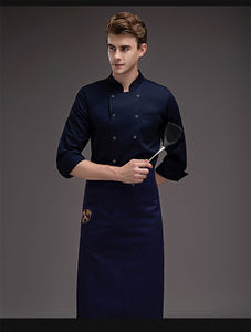 Giacca Uniforme <span class=keywords><strong>da</strong></span> Chef per Uomo in Cotone o Personalizzata per Ristoranti e Bar, Vendita Calda - Product Image 5