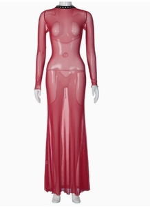 Nuovi Abiti Lunghi da <span class=keywords><strong>Sera</strong></span> Sexy in Rete con Paillettes, Tendenze Moda Donna 2026 - Product Image 3