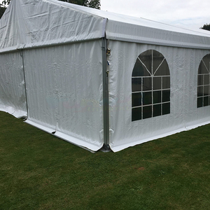 Tente chapiteau événementiel en tissu PVC blanc de grande taille pour événements, mariages, 100 personnes - Product Image 1