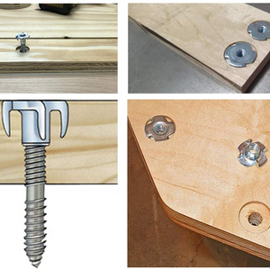 Tuercas <span class=keywords><strong>en</strong></span> T de acero al carbono galvanizado personalizadas, deslizantes, de cuatro garras, con ranura, dentadas, de 1/2, 1/4, 3/8, de 4 puntas - Product Image 5