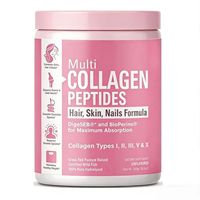 Poudre de protéines de collagène multi-sources OEM/OD avec complexe de biotine pour la santé des cheveux et de la peau des adultes, complément alimentaire pur à 98%