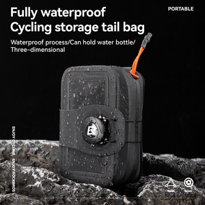 ROCKBROS-Bolsa trasera impermeable para bicicleta de carretera, bolsa trasera de poliéster con cierre de perilla, soporte para botella de agua para ciclismo - Product Image 3