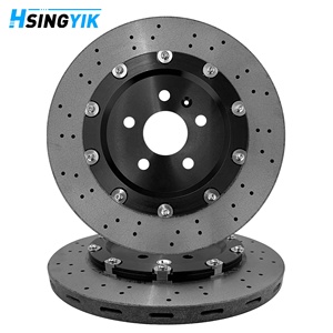 Disques de frein arrière en carbone-céramique modifiés et améliorés de 355 mm, perforés et rainurés, pour <span class=keywords><strong>Audi</strong></span> SQ7 <span class=keywords><strong>RS3</strong></span> 8v - Product Image 1