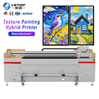 Impresora de Inyección de Tinta Automática de Gran Formato LETOP Factory 1.9M con Cinta de Malla para Impresión Digital, Máquina Híbrida UV para Acrílico