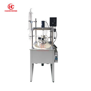 1L 2L 3L 5L实验室微型化学反应搅拌罐夹套玻璃间歇反应器 - Product Image 2