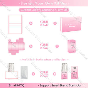 Kit de rehaussement de cils et teinture coréen professionnel sous marque privée avec accessoires pour sourcils et cils - Product Image 3