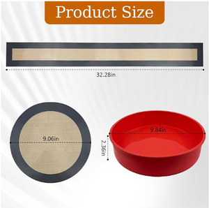 Tapis <span class=keywords><strong>de</strong></span> cuisson en silicone réutilisable <span class=keywords><strong>de</strong></span> qualité alimentaire à prix bas, antiadhésif, facile à nettoyer, accessoires <span class=keywords><strong>de</strong></span> cuisson pour casseroles hollandaises - Product Image 2