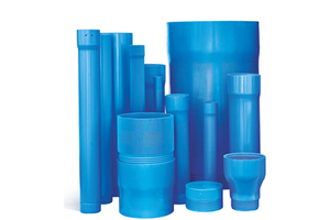Involucro in <span class=keywords><strong>PVC</strong></span> a pressione DN115 tubo del pozzo d'acqua di colore blu - Product Image 6