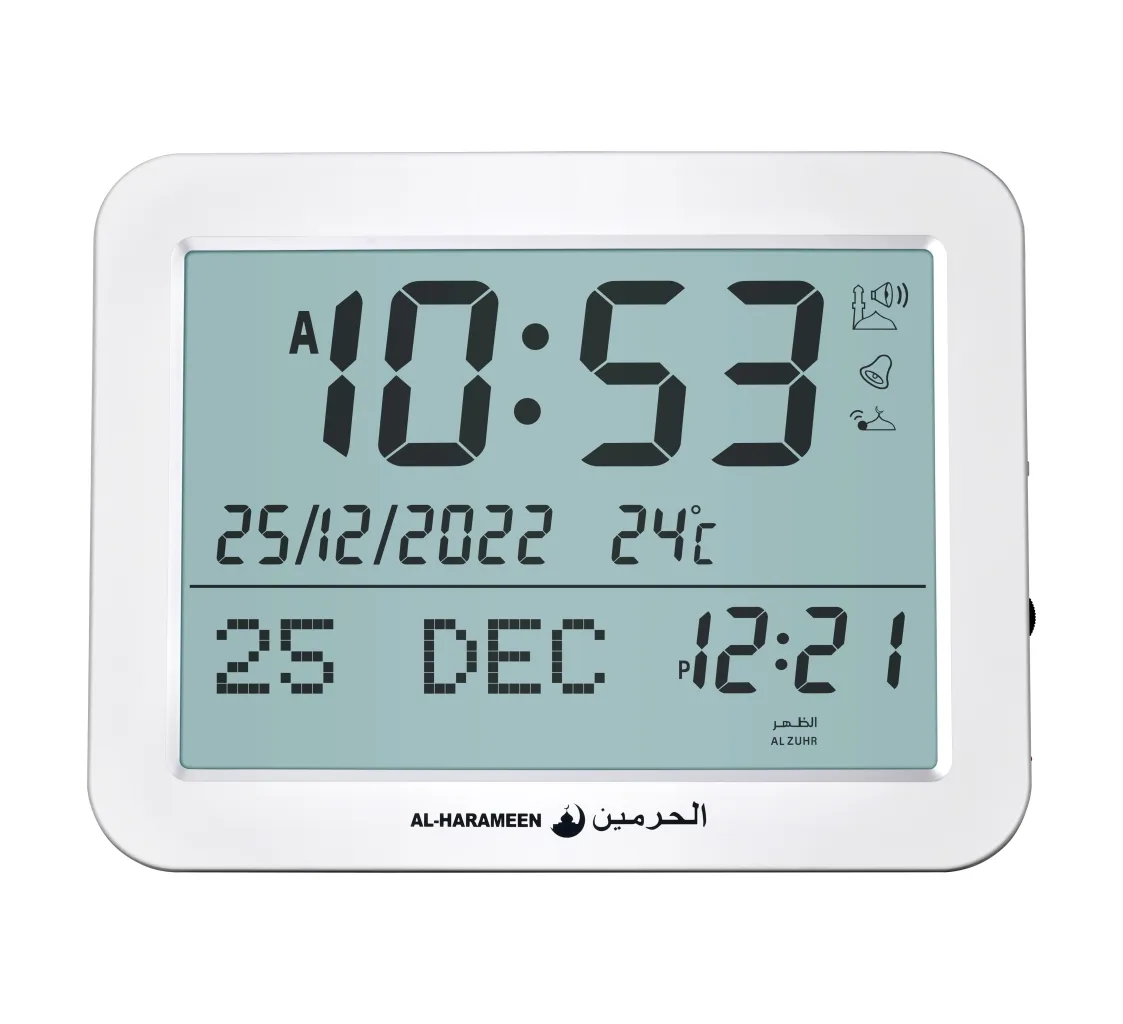 Заводская цена, настенные часы al fajr, исламская мечеть, цифровые часы с хиджри и григорианским календарем