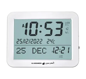 מחיר המפעל אל fajr קיר שעון islamic מסגד דיגיטלי שעון עם חיג 'רי ולוח גרגורני
