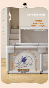 Corralito Plegable Grande para Bebés con Tapete Grueso, Área de Juego Segura para Niños Pequeños, Corralito Portátil para Interiores - Product Image 3