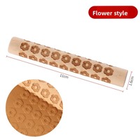 Outils de poterie : Rouleau à pâte texturé avec tampon flocon de neige pour divers motifs faits à la main