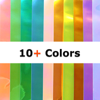 Sinovinilo holográfico para manualidades, Película autoadhesiva de corte holográfico, vinilo cromado, arco iris