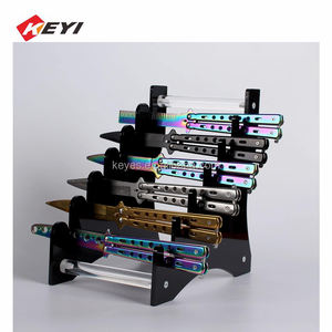 맞춤형 고급 아크릴 및 나무 받침대 롱 소드 컬렉션, 아크릴 소드 디스플레이 케이스 - Product Image 3