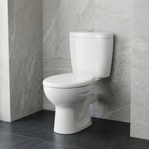 Conjunto de inodoro de cerámica Vistaar y lavabo con pedestal, sifón en P, sanitario para baño, montaje en suelo. - Product Image 6