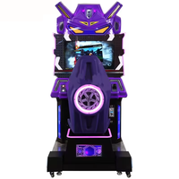 Machine de course de transformateur en métal à jetons-Jeu de simulateur de course à revenu élevé Détection de mouvement Multi-prise Compatible pour