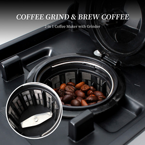 Cafetière 12 tasses Moulin à lame intégré pour grains ou café moulu <span class=keywords><strong>Machine</strong></span> à café <span class=keywords><strong>programmable</strong></span> - Product Image 3