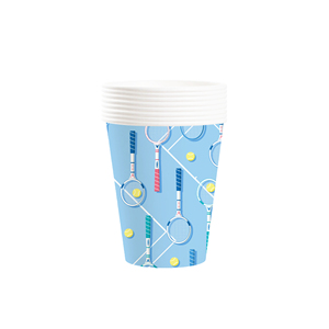 Vasos y Platos Desechables de Papel con Temática de Tenis, en Oferta, para Fiestas de Baby Shower y Cumpleaños Infantiles - Product Image 3